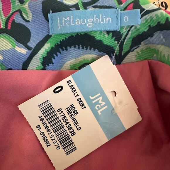 J.‎ McLaughlin Blakely Rose Freshfield Twist Knot Pencil Skirt Floral Size 0 NWT - Picture 5 of 9